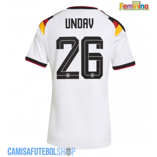 Camisa de time de futebol Alemanha Deniz Undav #26 Replicas 1º Equipamento Feminina Mundo 2026 Manga Curta